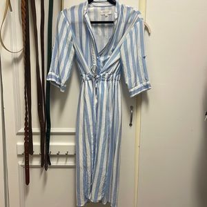 Blue and white stripe every dress